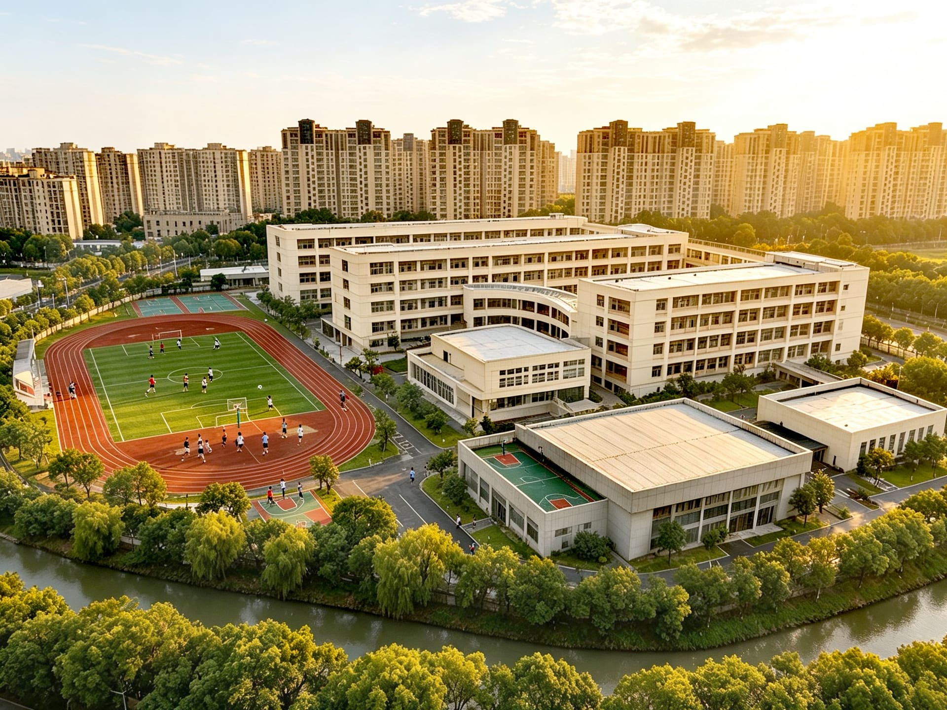 校园航拍示意图(仅作装饰)